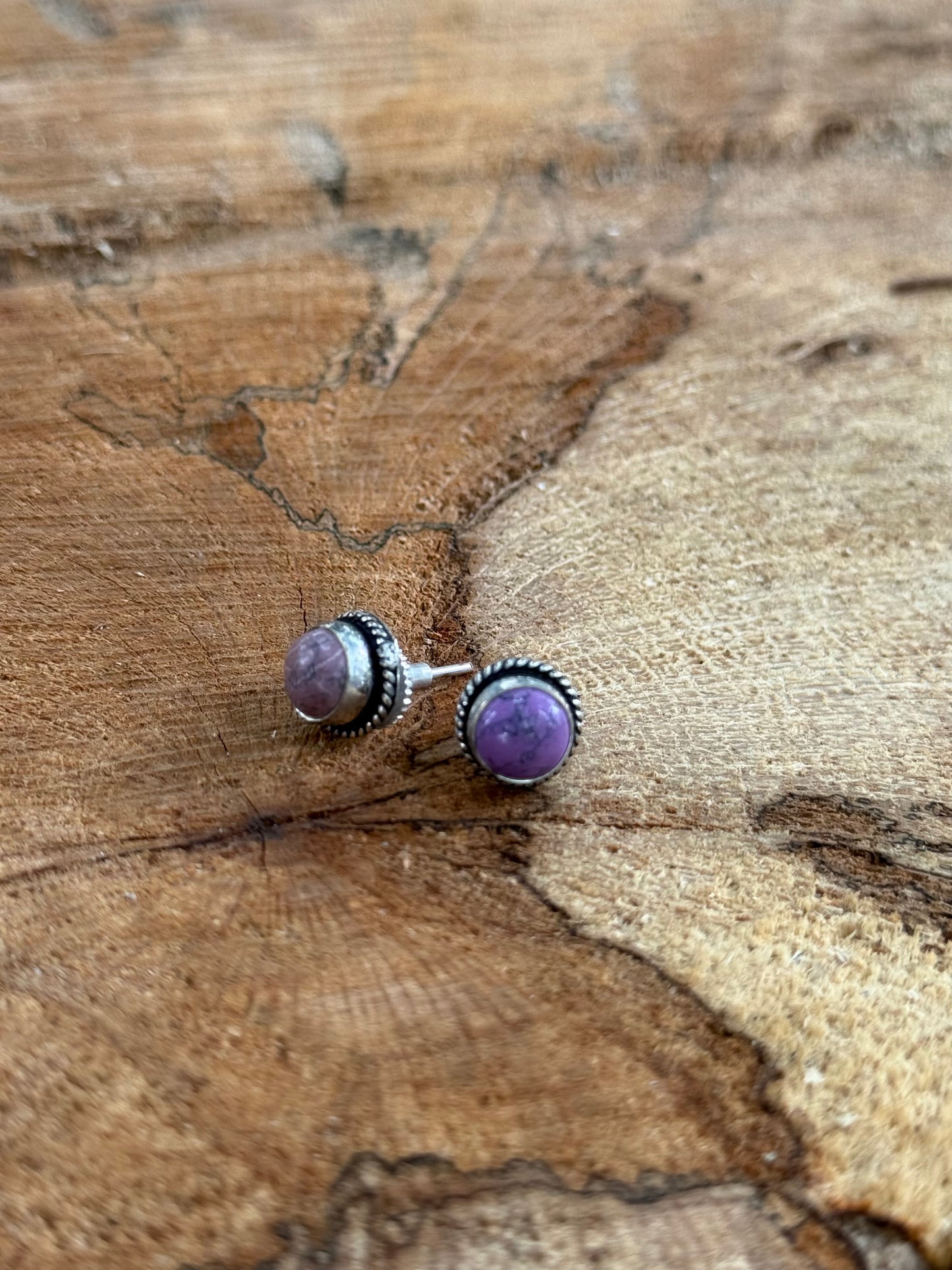 Purple Turquoise Studs