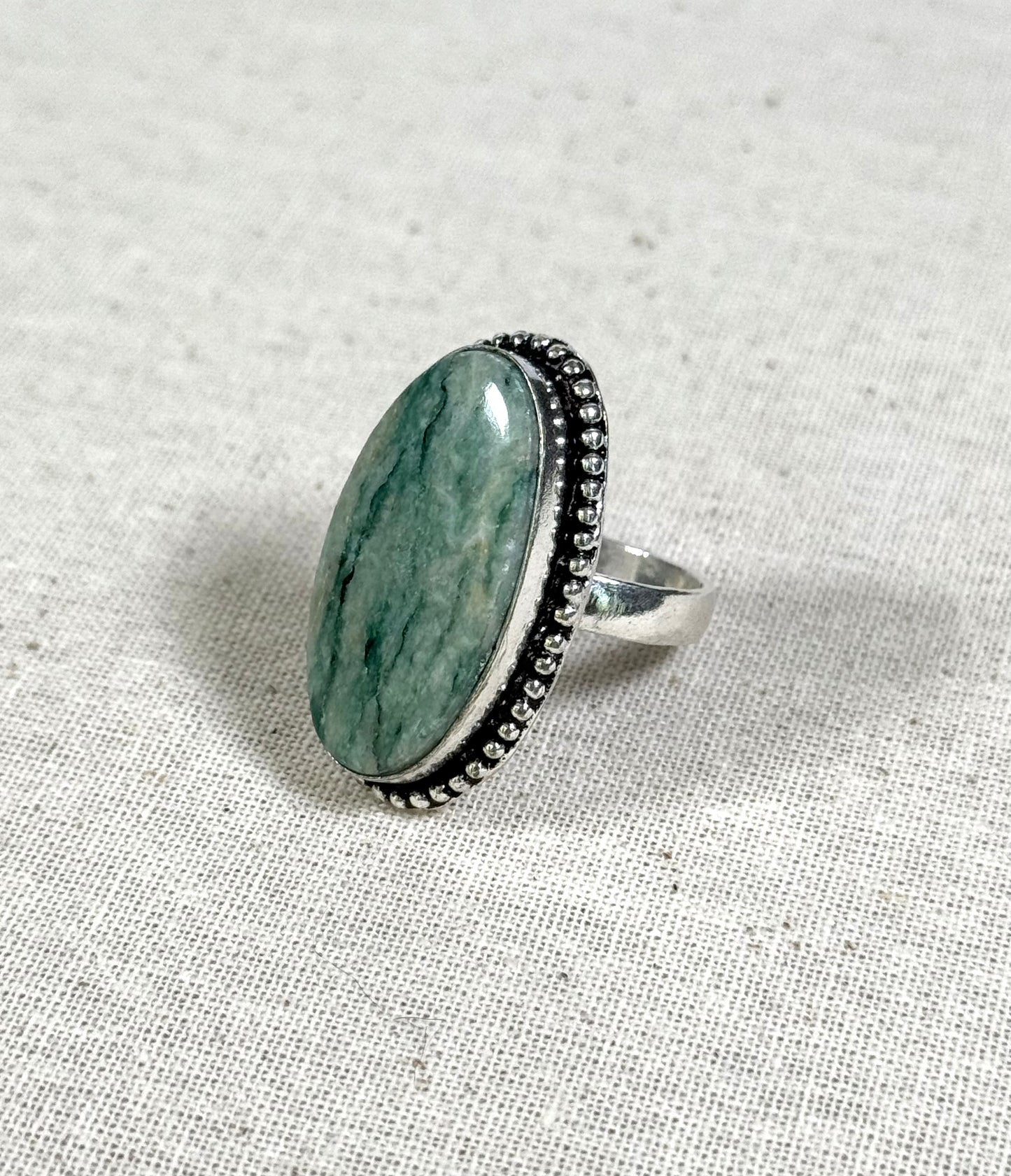 Jade Oval Ring