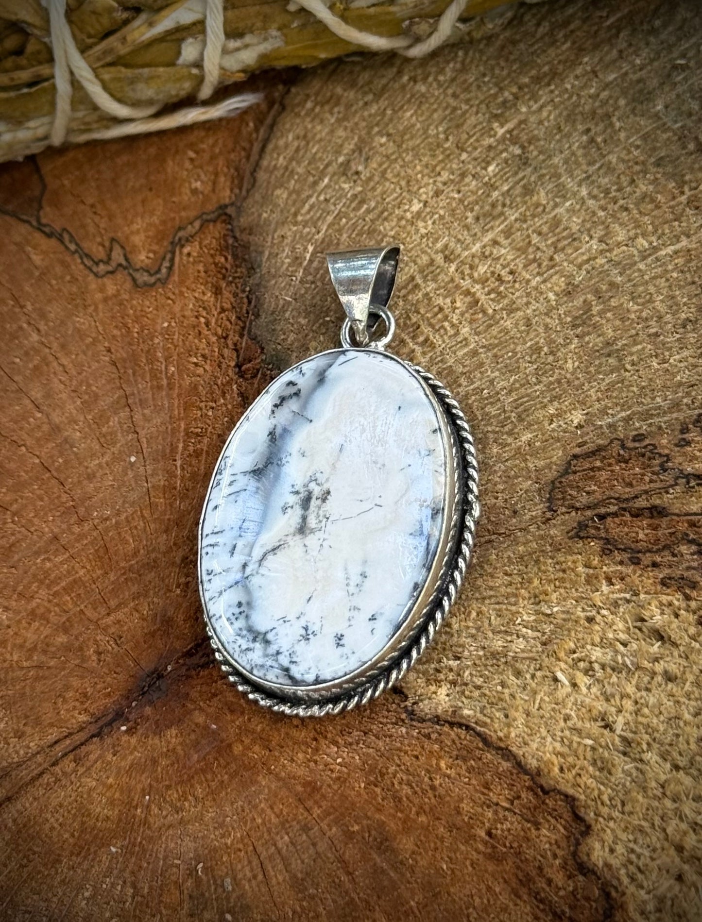 Oval Howlite Pendant