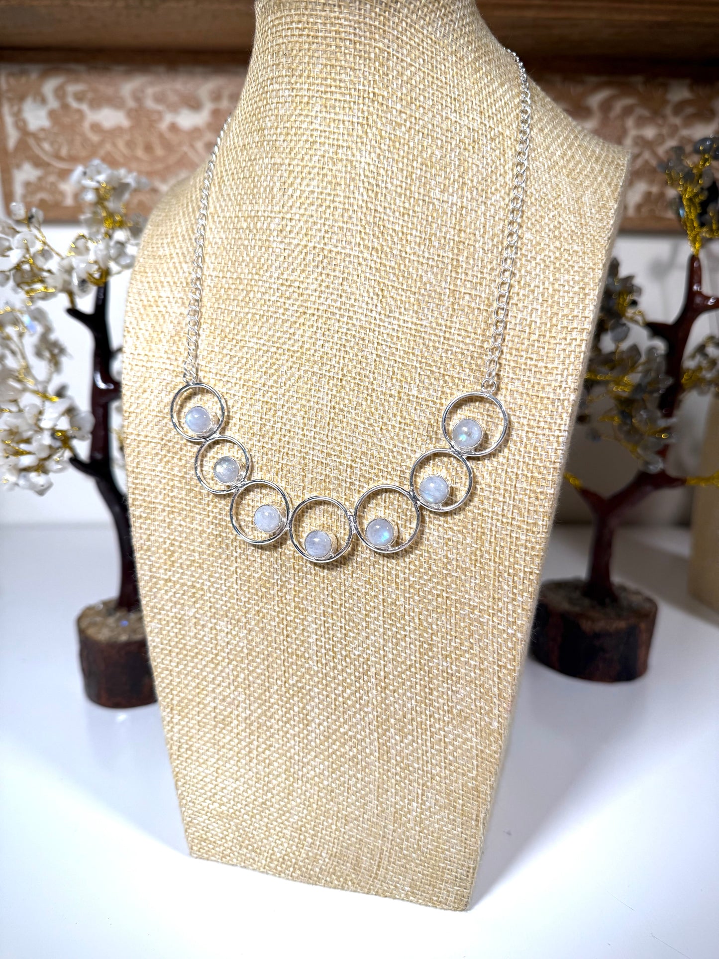 Rainbow Moonstone Necklace