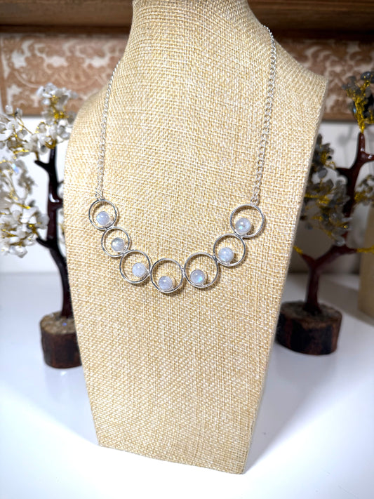 Rainbow Moonstone Necklace