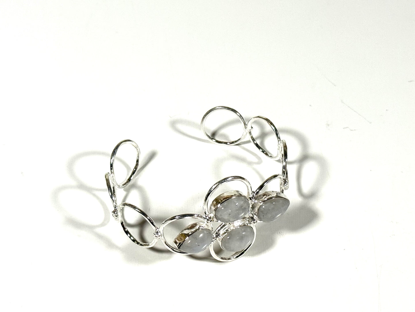 Rainbow Moonstone Cuff